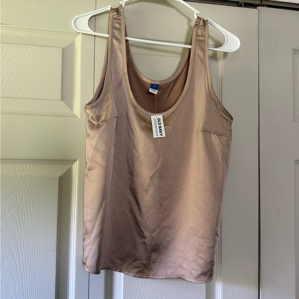 Old Navy Women's Satin Tank Top - Mauve Taupe